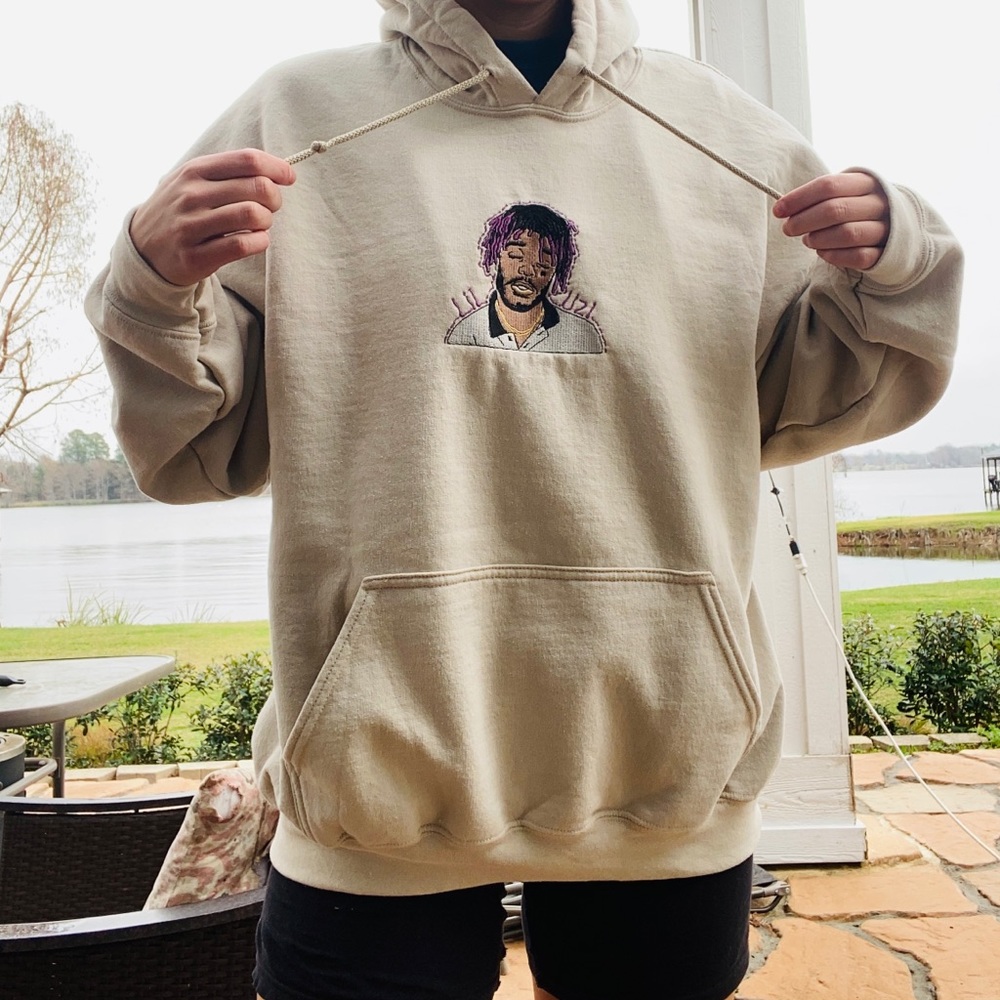 Khaki/beige Lil Uzi Vert Hoodie